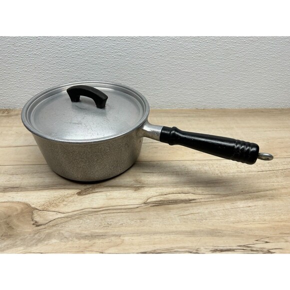 Vtg Weare Ever Hammercraft Solid Aluminum Cookware 1.5L Sauce Pan With Lid - Picture 1 of 13
